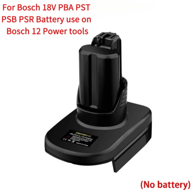 Adapter for Bos*ch PBA PST PSB PSR 18V Li-ion Battery Converter to for Bos*ch 10.8V 12V Power tools