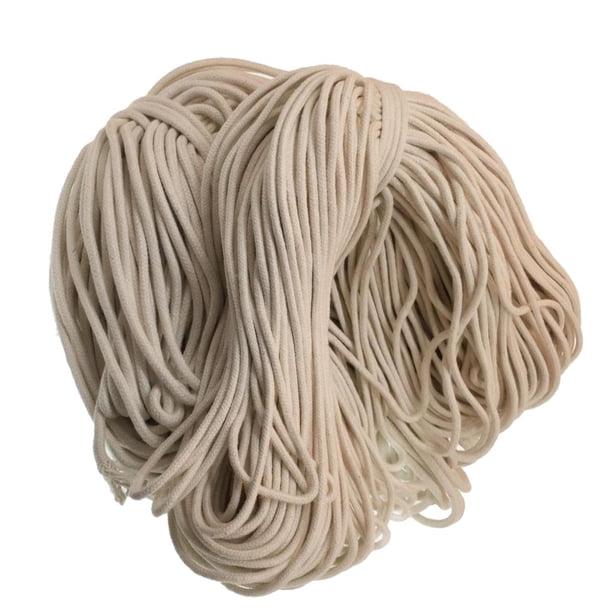 Cordon Algodon 5mm 100 Metros, Cordon Trenzado, Cordon Crochet, Cordon Macrame, Hilo Macrame