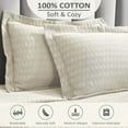 thumbnail image 4 of Superior Calvert Cotton Matelasse Bedspread Set, Full, Ivory, 4 of 8
