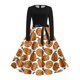 thumbnail image 3 of Vestidos Casuales Para Mujer, Vestido Camisero Con Estampado de Halloween | Estilo Retro de Manga Larga Para La Moda de Otoño de Mujer, 3 of 3