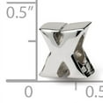 thumbnail image 2 of Beautiful Sterling Silver Reflections Letter X Bead, 2 of 2