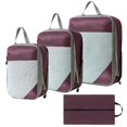 thumbnail image 1 of 4pcs/set Compression Packing Cubes Expandable Storage Travel Luggage Bags Organizer, 1 of 5
