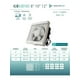 thumbnail image 3 of Extractor De Aire 10" Geminis MASTERFAN blanco, 3 of 3