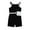 Black, variant on Odeerbi Baby Boy Girl Clothes Toddler Outfit 2025 Fashion Cute Solid Color Cotton Vest Pack Jumpsuit Romper Suit Black