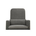 thumbnail image 6 of DaVinci Olive Upholstered Swivel Glider with Bonus Ottoman in Dark Grey with Cream Piping, 6 of 11