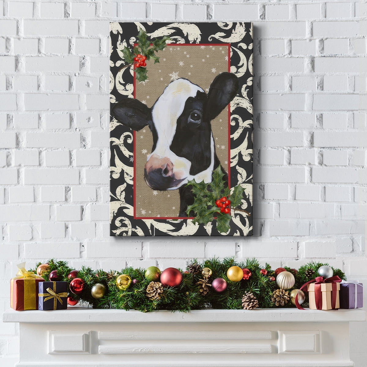 County Christmas Farm I- Gallery Wrapped Canvas