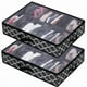 thumbnail image 1 of Organizador de zapatos debajo de la cama con capacidad para 24 pares - Juego de 2 x 12 Solución de almacenamiento debajo de la cama para cualquier tamaño de calzado, 1 of 5