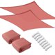 thumbnail image 1 of Yescom 2 Pack 16x16 Ft 97% UV Block Square Sun Shade Sail Canopy Outdoor Backyard Pool, 1 of 11