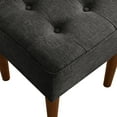 thumbnail image 5 of Elle Decor Aria Square Tufted Stool Charcoal Gray, 5 of 6