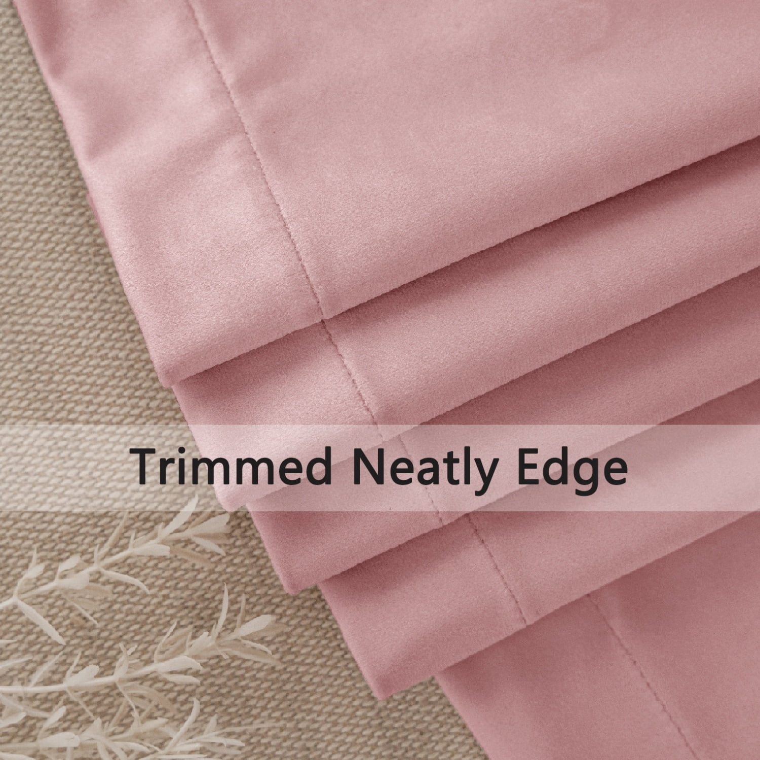 SMILETIME Outdoor Curtains for Patio, Premium Thick Privacy Rod Pocket Outside Curtains for Porch, Pergola, Cabana, 4 Panels