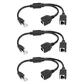 thumbnail image 1 of 3X RJ45 1 Male to 2 Female Ethernet Splitter Cable for Super Cat5, Cat6, LAN Ethernet Network Extension Cable Adapter, 1 of 5