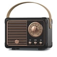 thumbnail image 1 of Altavoz Bluetooth PRUNUS J-999 estilo retro vintage negro, 1 of 6
