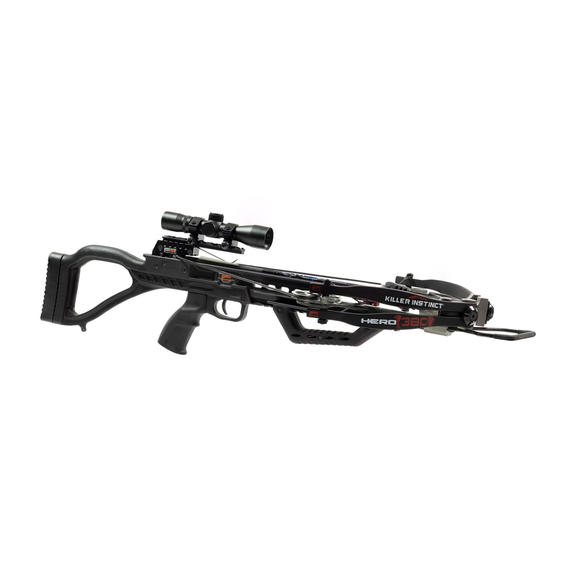 Killer Instinct Hero 380 Aluminum Comfortable Crossbow Package (Black)