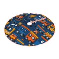 thumbnail image 2 of Bingfone Christmas Tree Skirt Mat Christmas Decoration Interior 48"-Funny Steam Train, 2 of 8