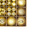 thumbnail image 5 of HOMYL 44 Pieces Christmas Ball Ornaments Set Reusable Christmas Tree Hanging Ornaments Gold, 5 of 6