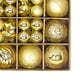 thumbnail image 5 of Juego de 44 adornos de bolas navideñas, decoración navideña, colgantes irrompibles, gotas para Oro, 5 of 6