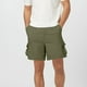 thumbnail image 4 of pstuiky Pantalones cortos para hombre, Pantalones cortos casuales de verano para hombre, de color liso, con cintura elástica, multibolsillos y 6 bolsillos. Pantalones cortos cargo, 4 of 6