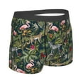 thumbnail image 4 of Uemuo Flamingos And Palm Leaves Pattern Men's Boxer Briefs,Trunk Anti-Chafing,Comfortable, Durable, and Stylish Underwear-Small, 4 of 9