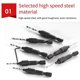 thumbnail image 2 of 5Pcs Woodworking Hole Opener Set Hexagon Screw Hardware Tools Countersink Drill Countersink Drill Awl Drill Hole Reaming, 2 of 5