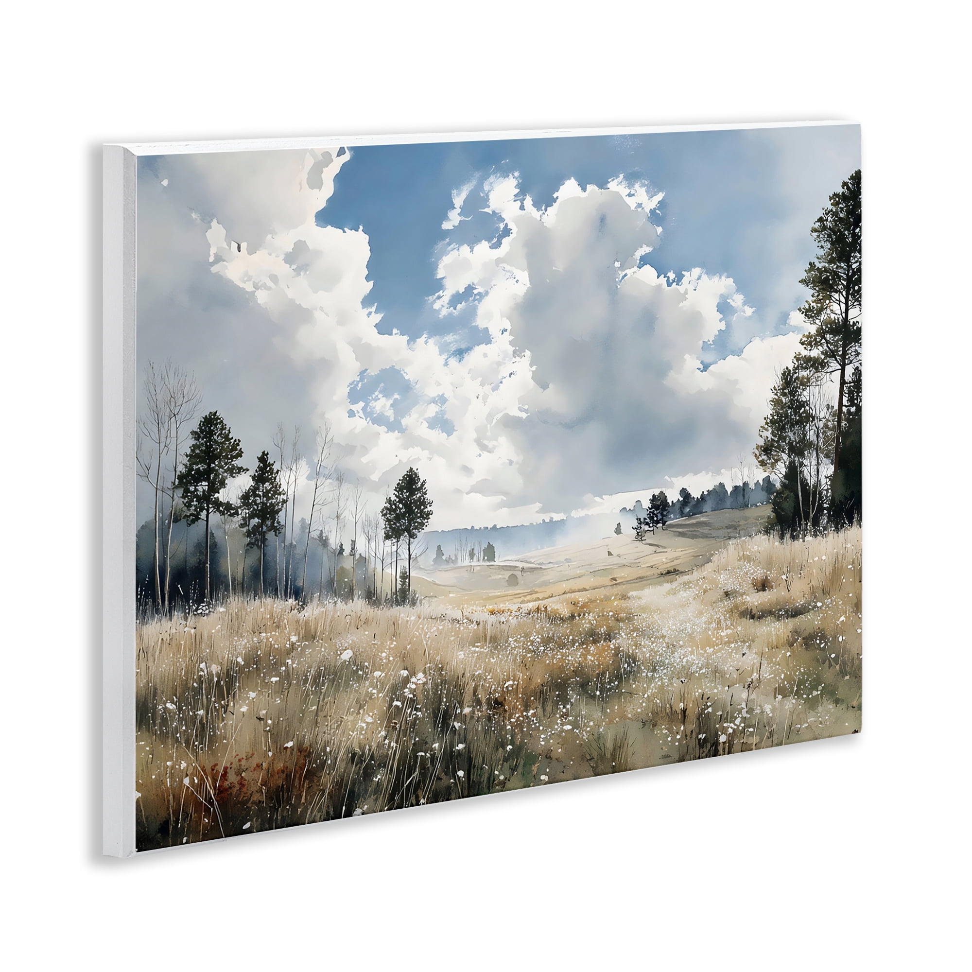 Stupell Industries Blue Kissed Landscape Wall Plaque Art, design by Franklyn Gregory