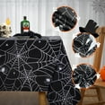 thumbnail image 6 of Halloween Tablecloth, Spider Web Print Waterproof Table Cloth, Halloween Party Decor, 6 of 8