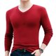 thumbnail image 2 of Mens Casual Long Sleeve Muscle T Shirt V Neck Slim Blouse Tops Tee Undershirt, 2 of 8