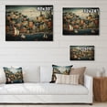 thumbnail image 4 of Designart "Hues of Harbor Dreams by the Coast" Port Landscape Print on Natural Pine Wood, 4 of 5