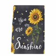 thumbnail image 2 of Black Sunflowers Kitchen Towels Set of 1, Vintage Garden Floral Bees Farmhouse Absorbent Dish Towels for Kitchen, Microfiber Hand Towel, Quick Drying Tea Towel for Cleaning Decorative Dishcloths, 2 of 7