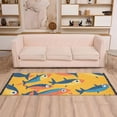 thumbnail image 2 of Yayeee Runner Rug for Bedroom 2'x6' Machine Washable Hallway Non Slip Mat, Yellow Sardines Pattern, 2 of 8