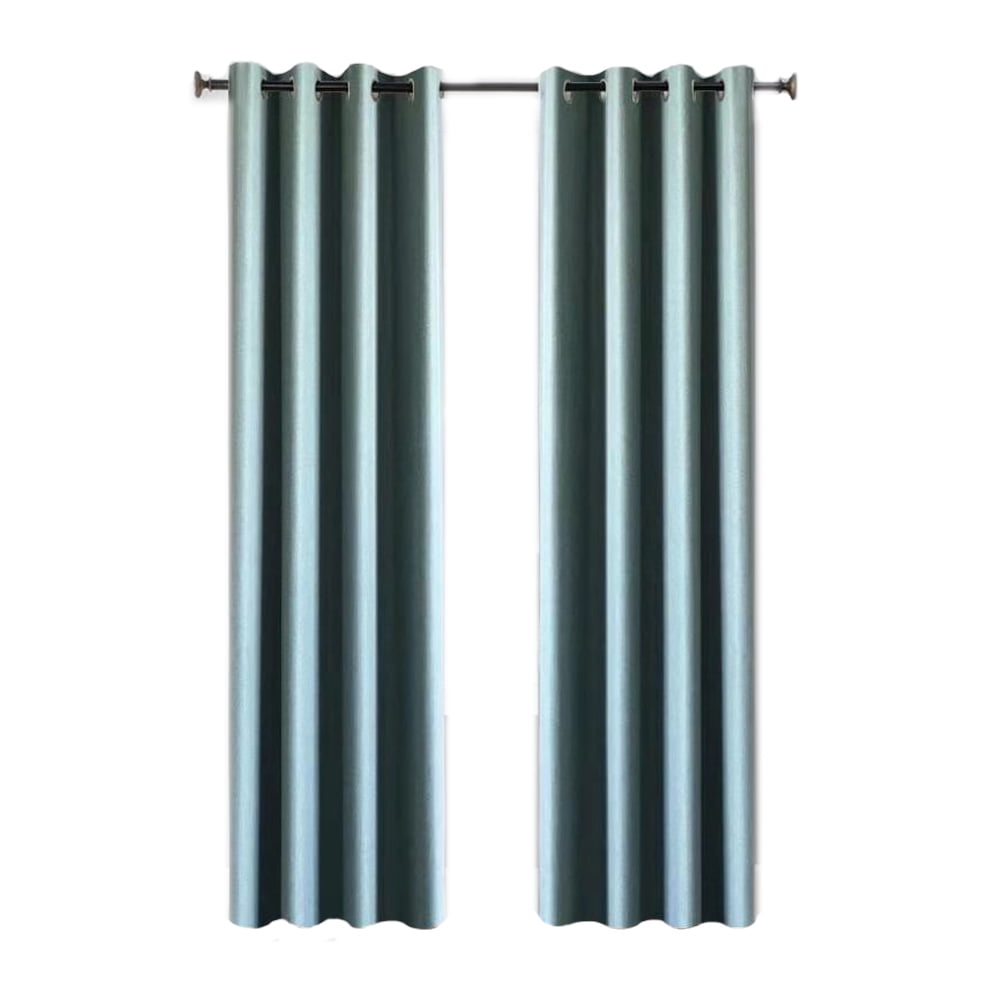 Better Homes & Gardens Solid Herringbone Blackout Curtain Panel, 1 Panel, Blue, 50 in W x 108 in L