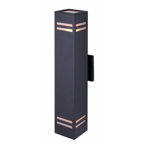 IOL309BK Canarm Inc Tay - 2 Light Outdoor Wall Mount-20 Inches Tall and 5.75 Inches Wide