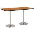thumbnail image 3 of KFI Studios Mode 3' x 7' Dining Table, Grey Nebula, Black Base, 3 of 7