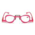thumbnail image 5 of Women Retro Designer Pink Reading Glasses 3.5 Men Stylish Spring Hinges Readers +3.50 Strength, 5 of 6