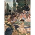thumbnail image 2 of Charles Robinson 19x24 Black Ornate Framed Double Matted Museum Art Print Titled: The Palace of Sans-Souci (1913), 2 of 5