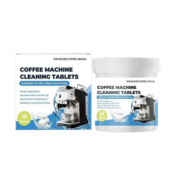 Pastillas descalcificadoras para cafeteras, limpieza profunda y descalcificación para todas las cafeteras - Compatible con Keurig, Nespresso, Philips, Breville, Ninja, DeLonghi, Espresso y más