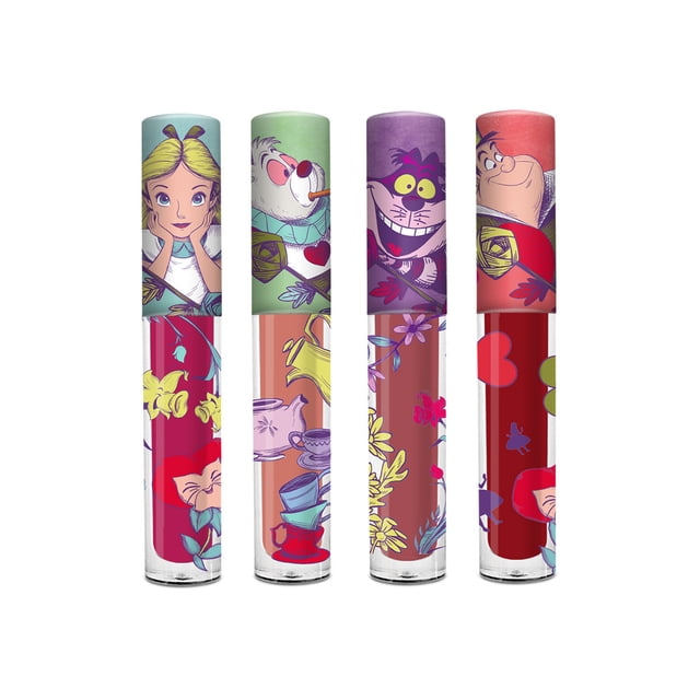 Set de 6 labiales mate Disney Princesas Platino 3g c/u