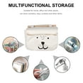 thumbnail image 3 of HONMEET White Cotton Linen Hanging Wall Organizer for Bedroom Storage and Home Organization, Stylish and Practical Solution, 3 of 8
