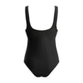 thumbnail image 7 of Duqingm Maternity One-Piece Swimsuits Seamless Maternity One Piece Swimsuit One Size Fits Bathing Suit Ribbed U-Shaped Back Pregnancy Swimwear Black,M, 7 of 7