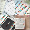 thumbnail image 4 of Mizh 40 Sheets Page Markers Tabs Alphabet Tabs Plastic Notebook Alphabetical Tabs Self-adhesive Page Tabs, 4 of 6