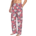 thumbnail image 2 of Xecao Rose Flowers Men's Straight Lounge Pajama Pants: The Ultimate in Comfortable Sleepwear, 2 of 9