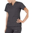 thumbnail image 4 of Adar Pro Breakthrough Plus Scrub Set For Women - Enhanced V-Neck Top & Multi Pocket Pants - 4400 - Pewter - XXS, 4 of 7