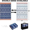 thumbnail image 2 of Outdoor Rug, 8x10FT/9x12 FT/9x18 FT Reversible Plastic Camping Rugs, Large Waterproof Floor Mat and Rug for Outdoors, Outside Carpet for Rv, Deck, Camper, Picnic, 2 of 5