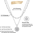 thumbnail image 5 of CUKIXA Gold Initial Necklaces for Women, 14K Gold Plated Dainty Layering Paperclip Link Chain Necklace Coin Initial Layered Necklaces for Women Personalized Birthday Gifts, 5 of 13