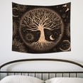 thumbnail image 3 of Tree of Life Tapestry Wall Hanging Sun Moon Stars Tapestries Aesthetic Galaxy Wall Tapestry Nature Home Decoration for Living Room Bedroom(59.1 x 51.2 in), 3 of 6