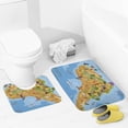 thumbnail image 4 of Animals, Birds And Sea Life Bathroom Rugs Set 2 Pieces, Bathroom Set - Quick Drying Bath Mat And U-Shaped Toilet Rug, Water Absorbent Bath Carpet For Bedroom Floor Living Room, Machine Washable, 4 of 6