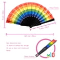 thumbnail image 2 of Ventilador de mano plegable AMS Rainbow Pride x10, 2 of 7