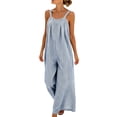 thumbnail image 2 of Edvintorg Women Casual Loose Long Wide Leg Jumpsuits Baggy Jumpers Rompers for Women Dressy Summer Fashion Clothing, 2 of 7