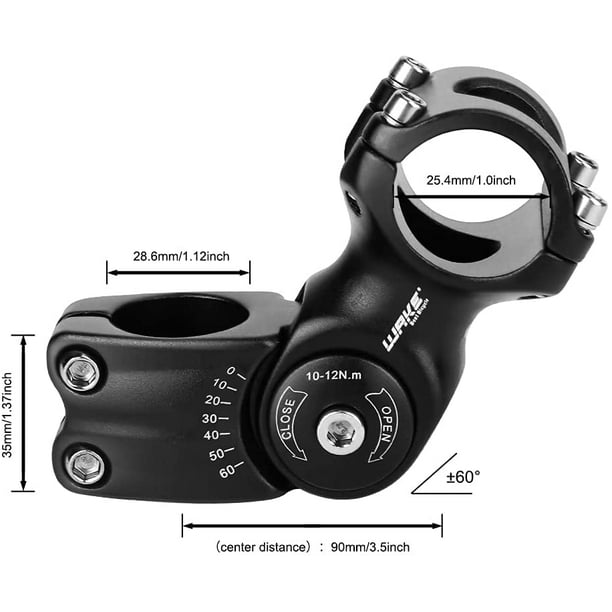Bike Stem Store 25.4mm 90mm Aluminum Alloy Mountain Stem Riser 0