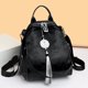 thumbnail image 2 of Bolso bandolera informal de piel suave de gran capacidad para mujer, bolso de mano de diseñador de lujo con patrón de tejido de alta calidad, 2 of 4