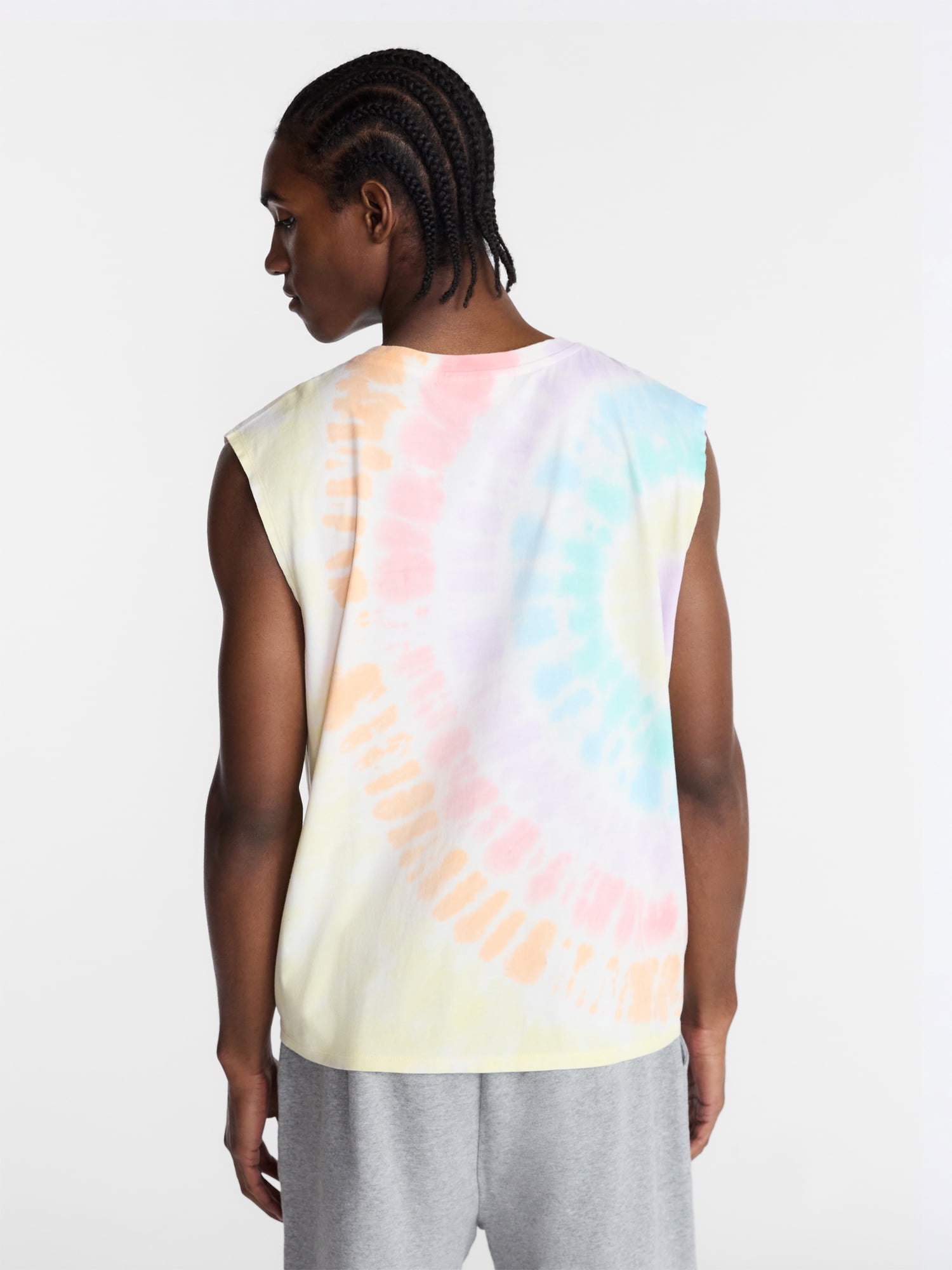 No Boundaries Pride Boxy Cropped Fit Tank Top, Men's Sizes XS-5XL